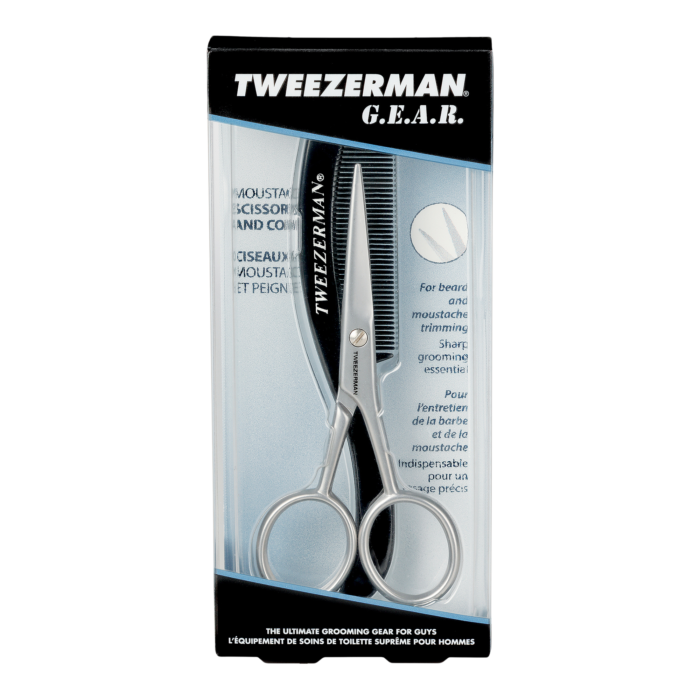 Tweezerman G.E.A.R. Moustache Scissors with Comb Agora Gift & Toys