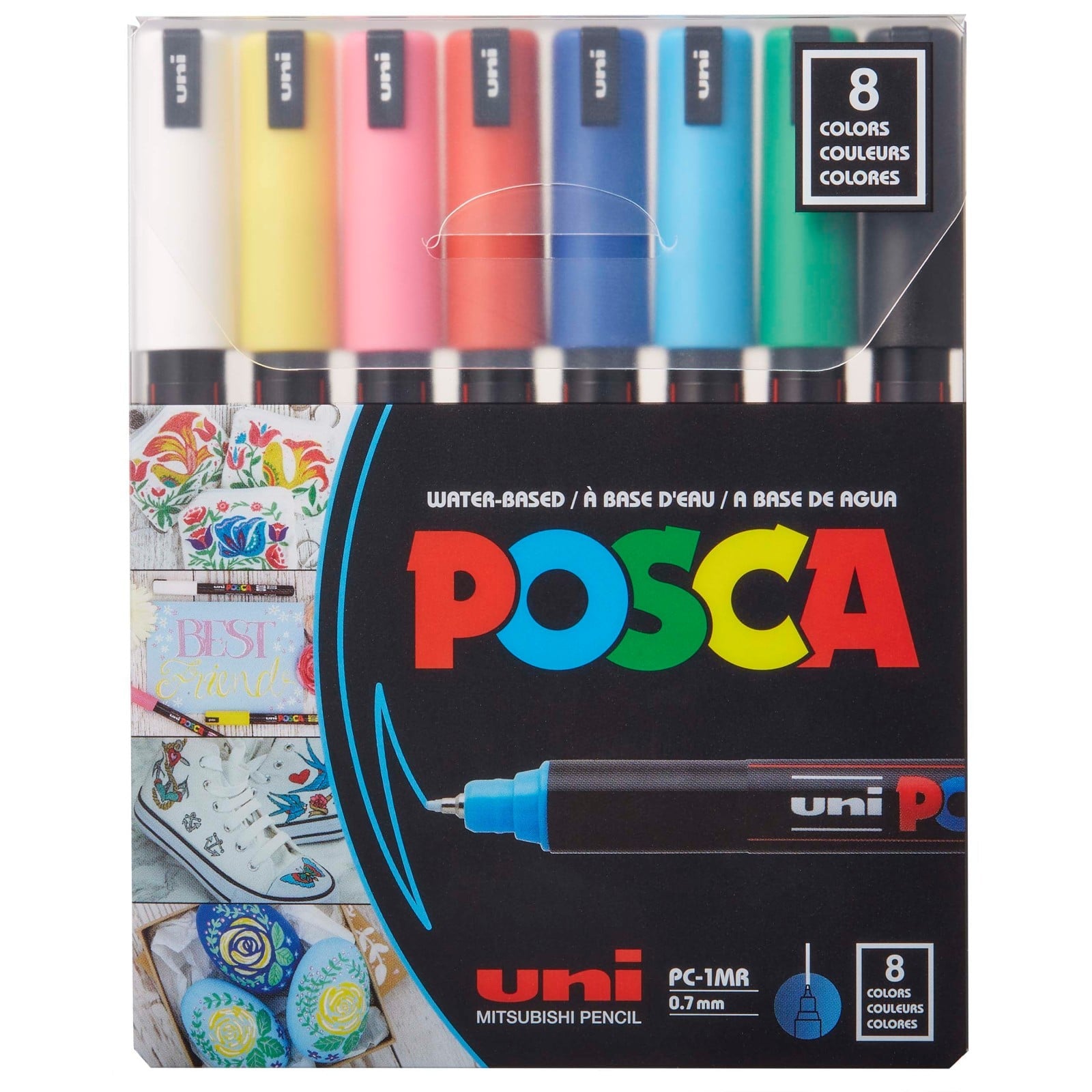 Posca PC-1MR Ultra-Fine Paint Marker Set - Agora Gift & Toys