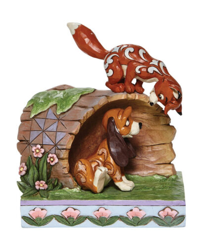 Fox and Hound on Log